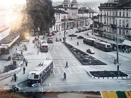 SUISSE  Winterthur Bahnhofplatz; Autobus, Saurer, Tram, Strassenbahn FILOBUS VB1961 JV5821 - Winterthur