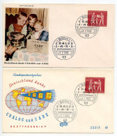 Germany, West 1963 2 FDCs Scott 855 CRALOG & CARE - 1961-1970