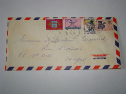 4473 Lettre Par Avion Air Mail Saïgon Viêt-Nam Cong-Hoa Buu-Chinh Pour St Dié Vosges France 6/8/1972 - Vietnam