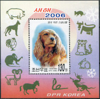 Korea 2006. English Toy Spaniel (MNH OG) Souvenir Sheet - Corée Du Nord