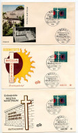 Germany, West 1963 3 FDCs Scott 862 Consecration Of Regina Martyrum Church In Memory Of Nazism Victims - 1961-1970