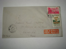 4291 Lettre Par Avion Air Mail Saïgon Viêt-Nam Cong-Hoa Buu-Chinh Pour St Dié Vosges France 13/2/1962 - Vietnam