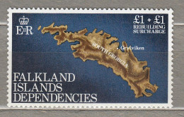 FALKLAND ISLANDS Dependencies South Georgia Map 1982 MNH(**) Mi 116  #33827 - Falklandinseln