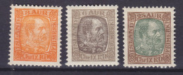 Iceland 1902 Mi. 35, 38, 42, 3 Aur, 6 Aur, 25 Aur Christian IX., MH* (2 Scans) - Unused Stamps