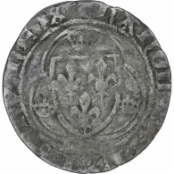 France, Charles VII, Blanc à La Couronne, Romans, Argent, TB+, Duplessy:519 - 1422-1461 Carlo VII Il Vittorioso