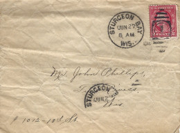 USA 1914 Sturgeon Bay President Washington Cover - Lettres & Documents