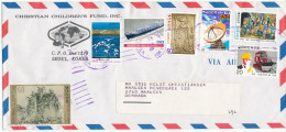 Korea South Air Mail Cover Sent To Denmark 22-9-1985 With A Lot Of Topic Stamps - Corée Du Sud