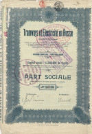 Titre De 1923 - Tramways Et Electricité En Russie - - Ferrocarril & Tranvías