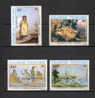 POLYNESIE  PA  N°  170 à 173   NEUFS SANS CHARNIERE COTE  16.50€    PEINTRE TABLEAUX ART - Unused Stamps