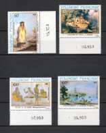 POLYNESIE  PA  N°  170 à 173   NEUFS SANS CHARNIERE COTE  16.50€    PEINTRE TABLEAUX ART - Unused Stamps