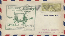 USA 1933 Boulder City Hoover Dam Hydropower Official Opening Airport Cover - Agua