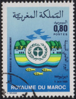 1985 Marokko ° Mi:MA 1072, Sn:MA 599, Yt:MA 985, Sg:MA 680, Emblem, Eco System, Fische - Marruecos (1956-...)