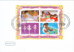 Kosovo FDC 30-6-2006 Children Of Kosovo Souvenir Sheet With Cachet - Kosovo