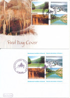 Kosovo FDC 1-9-2006 Tourism In Kosovo Complete Set Of 4 + Souvenir Sheet On 2 Covers With Cachet - Kosovo