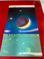 Hong Kong Stamp Card 3D Hologram Space Moon-Planet Conjunction Astronomical Phenomena - Cartas & Documentos