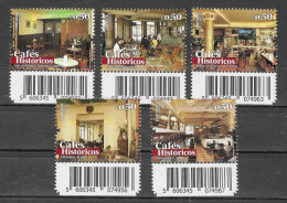 Portugal  2017  Mi.Nr. 4309 / 4313 , Cafes Historicos - Postfrisch / MNH / (**) - Unused Stamps