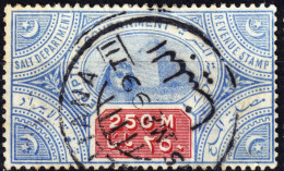 EGYPTE / EGYPT - 1899 "BALLIANA" Date Stamp On 250m Salt Department Revenue Stamp - 1866-1914 Khédivat D'Égypte