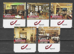 Portugal  2017  Mi.Nr. 4309 / 4313 , Cafes Historicos - Postfrisch / MNH / (**) - Ungebraucht