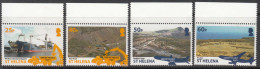 2013 St. Helena Airport Project Part 1 Ships Aviation Complete Set Of 4 MNH - Sainte-Hélène