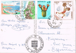 54484. Postal MONTECARLO (Monaco) 1979. Le ROCHER, Vista Palacio - Cartas & Documentos