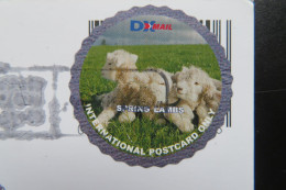 New Zealand Card With Sheep Stamp From DXMail - Granjas