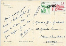 Cachet Sèvres 92 Sur CPM Dubrovnik Lovrijenac - Algemene Zegels