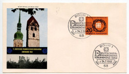 Germany, West 1963 FDC Scott 866 Meeting Of German Catholics In Dortmund - 1961-1970