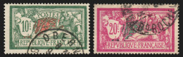 N°207/208, Merson 10fr Vert Et 20fr Lilas-rose, Oblitérés - TB - Gebraucht