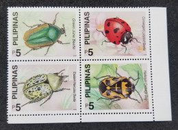 Philippines Insects 2000 Beetles Bug Ladybird Insect Beetle (stamp Margin) MNH *see Scan - Filippijnen