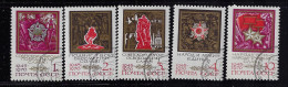 RUSSIA  1970 SCOTT #3732-3736 USED - Oblitérés