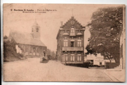Berchem St Agathe - Place De L' Eglise Et La Brasserie De La Couronne - Cafés, Hôtels, Restaurants