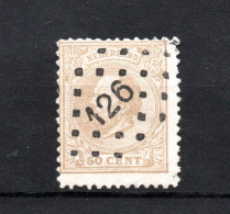 Nederland 1872 Zegel 27 Wilhelm III Met Puntstempel 126 (Woudrichem) - Oblitérés