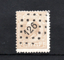 Nederland 1872 Zegel 27 Wilhelm III Met Puntstempel 126 (Woudrichem) - Used Stamps