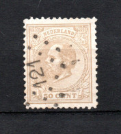 Nederland 1872 Zegel 27 Wilhelm III Met Puntstempel 121 (Willemstad) - Used Stamps