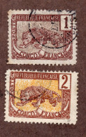 Congo  N°27b,28c Oblitérés TB  Cote 80 Euros !!!RARE - Used Stamps