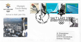 2002 Jeux Olympiques D'Hiver De Salt Lake City : Arrivée De La Flamme Olympique - Winter 2002: Salt Lake City