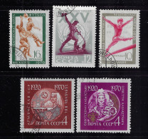 RUSSIA  1970 SCOTT #3745-3747,3750-3751  USED - Usati