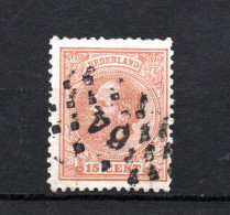 Nederland 1872 Zegel 23 Wilhelm III Met Puntstempel 64 (Kampen) - Used Stamps