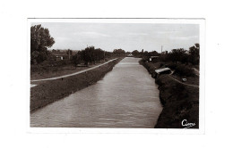 CPA   Cpsm 30 Bellegarde Vue Du Canal Vers Beaucaire Non écrite - Bellegarde