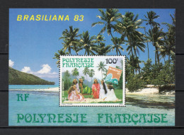 POLYNESIE  BLOC  N°  7   NEUF SANS CHARNIERE COTE  4.00€     EXPOSITION PHILATELIQUE PAYSAGE - Blocchi & Foglietti