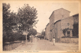 CPA 11 CASTELNAU D'AUDE / AVENUE D'ESCALES / Cliché Rare - Altri & Non Classificati