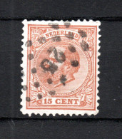 Nederland 1872 Zegel 23 Wilhelm III Met Puntstempel 25 (Dirksland) - Used Stamps