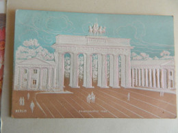 BERLIN:TRES BELLE CARTE  EN RELIEF  DE LA PORTE DE BRANDEBOURG  1908?? - Brandenburger Door
