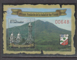 2010 El Salvador  City Of San Vincente Volcano Coat Of Arms Souvenir SheetMNH - El Salvador