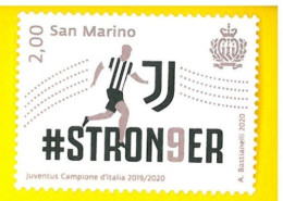 SAN MARINO 2020 Francobollo JUVENTUS Campione D'Italia 2019/2020 - Unused Stamps