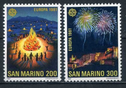 Saint-Marin YT 1024-1025 Neuf Sans Charnière XX MNH Europa 1981 - Ungebraucht