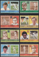 St.Vincent-Grenadinen Mi.Nr. 304-19 Kricketspieler (8 Paare) - St.Vincent (1979-...)