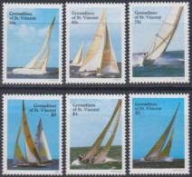 St.Vincent-Grenadinen Mi.Nr. 570-75 Segeljachten (6 Werte) - St.Vincent (1979-...)