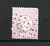 Nederland 1876 Zegel 33 Cijfer Met Puntstempel 102 (Terborgh), Tanding Bovenhoek Kort - Gebraucht