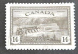 CANADA YT 221 OBLITÉRÉ "BARRAGE SUR LE SAINT MAURICE " ANNÉE 1946 - Gebraucht